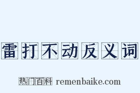 雷打不动反义词是什么意思的图片